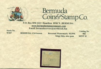 1/2 d brown Tercentenary