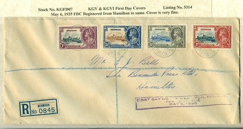 KGVI Blocks on Cover -07