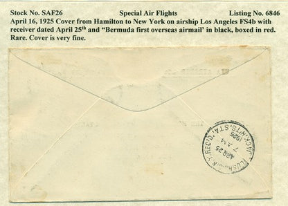 Special Air Flights 4/16/1925 SAF 26
