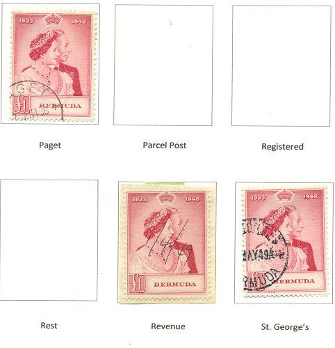 KGV & KGVI Cancels 1940s-1950s KGVI Commemoratives KGX 12B