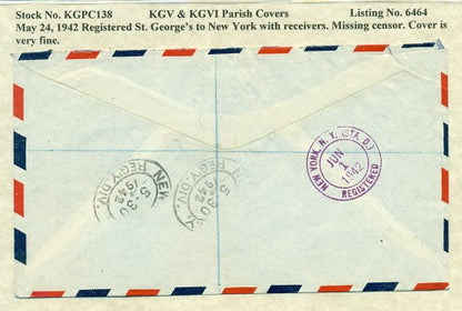 KGV & KGVI Parish Covers St. george's May 24, 1942 KGPC 138