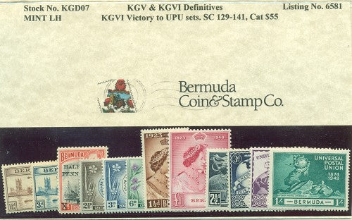 KGVI Victory to UPU. Mint, LH KGD 07