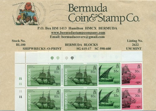1990 Shipwreck overprints