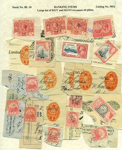 Banking Items revenues on piece