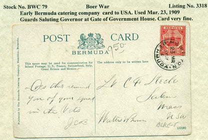 The Bermuda catering co. Contingent 1904 postcard
