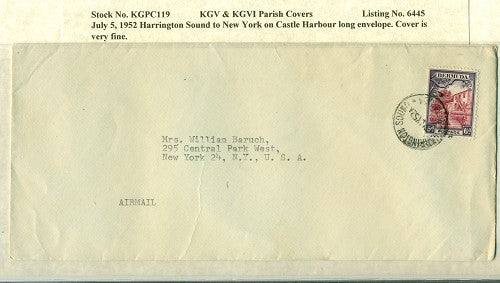 KGV & KGVI Parish Covers Harrington Sound July 5, 1952 KGPC 119