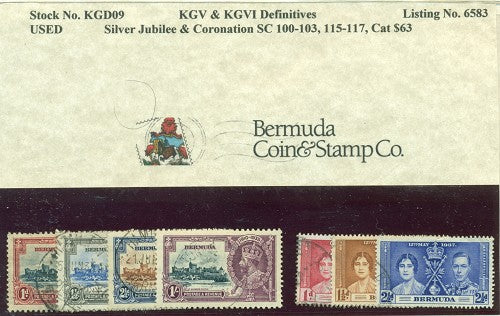 Silver Jubilee & Coronation. Used KGD 09