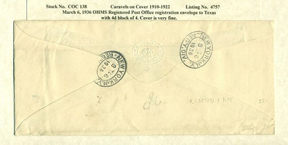 Caravels on Cover 1910-22, 138