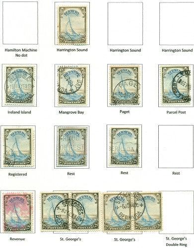 KGV & KGVI Cancels 1936 KGV Definitive KGX 07A