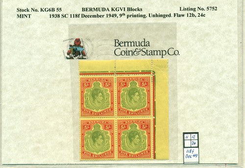 Block of KGVI KG6B 55