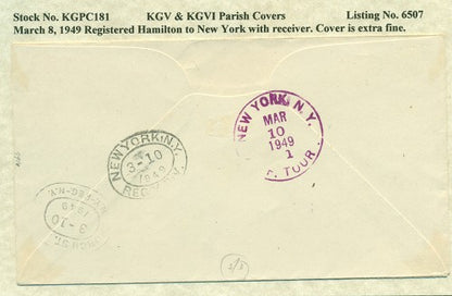KGV & KGVI Parish Covers Hamilton March 8, 1949 KGPC 181