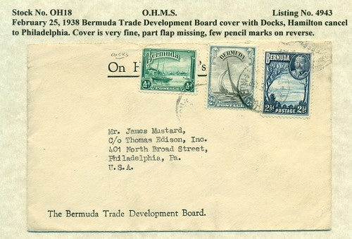 OHMS BDA Trade Development Board February 25, 1938