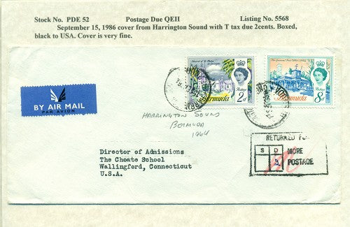 Postage Due QEII PDQ 52