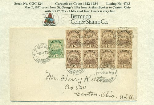 Caravels on Cover 1910-22, 124