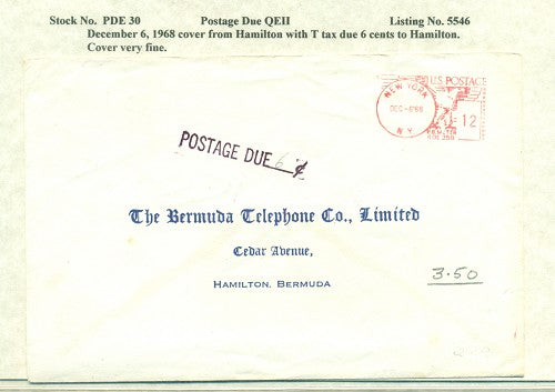 Postage Due QEII PDQ30