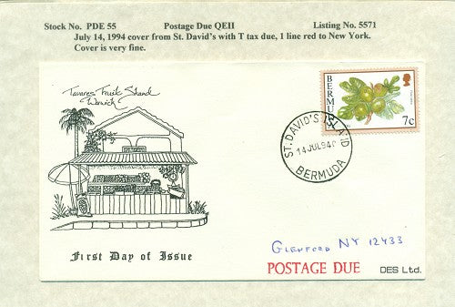 Postage Due QEII PDQ 55