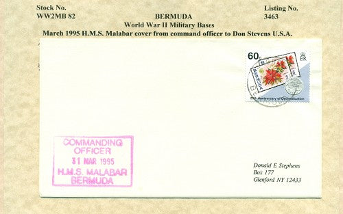 Cover from Bermuda MALABAR COMMANDING