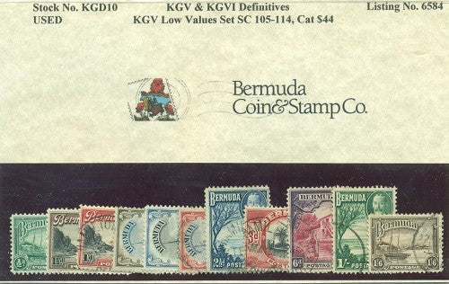 KgV Low Values Set. Used KGD 10