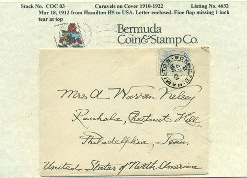 Caravels on Cover 1910-22, 03