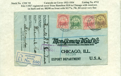 Caravels on Cover 1910-22, 93