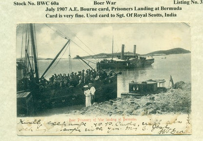 July 1907 bourne postcard to india