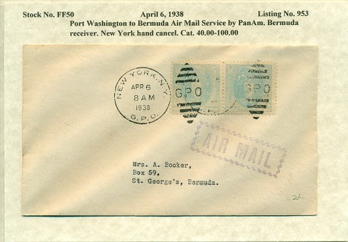 April 6 1938 Port Washington to Bermuda