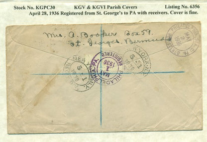 KGV & KGVI Parish Covers St. George's April 28, 1936 KGPC 30