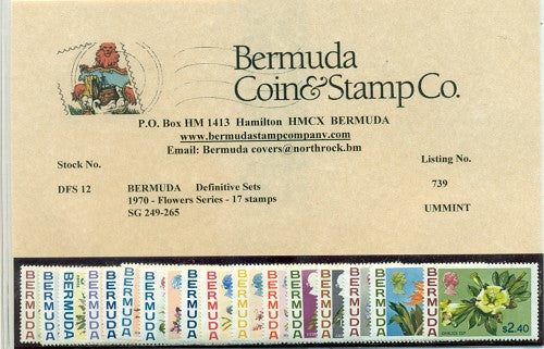 1970 Flowers, 17 stamps