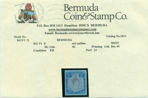 2/-  Eleventh printing December 1949 -KGVI11