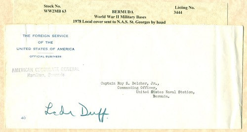 Cover from Bermuda  NAS BELCHER