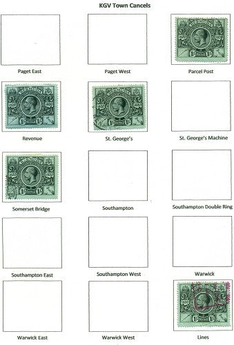 KGV & KGVI Cancels 1921 Tercentenary KGX 04A