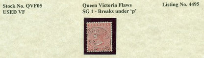 Queen Victoria Flaws Breaks under 'p' SG-1