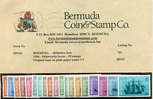 1986 Shipwrecks, 19 stamps