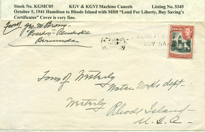 Machine Cancels- October 5, 1941