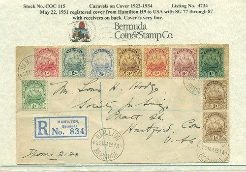 Caravels on Cover 1910-22, 115