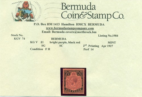 L1  2nd printing April 1927 - FH