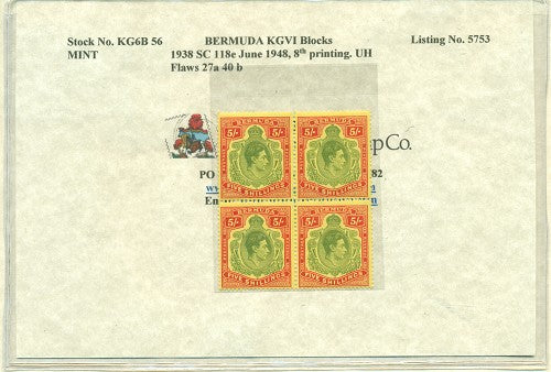 Block of KGVI KG6B 56