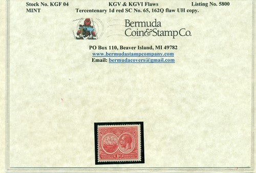KGV & KGVI Flaws 162Q flaw -KGF 04