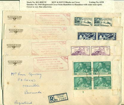 KGV & KGVI Blocks on Cover KGBC 32