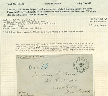 Early Ship Cover -75