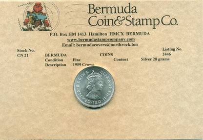 1959 Bermuda Silver Crown