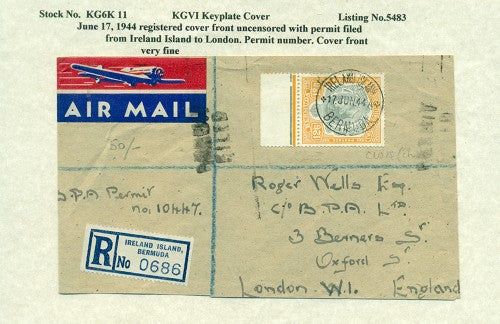 KGV & KGVI Keyplate Covers KG6K 11