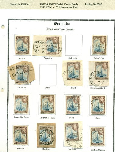 KGV & KGVI Cancels 1938 KGVI KGX 11
