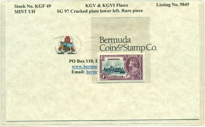 KGV & KGVI Flaws, Cracked plate -KGF49