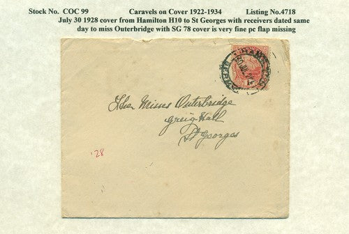 Caravels on Cover 1910-22, 99