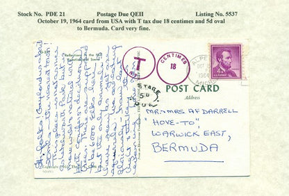 Postage Due QEII PDQ21