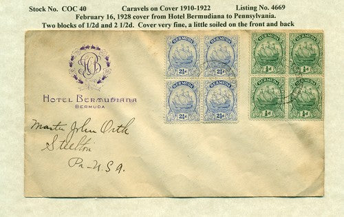 Caravels on Cover 1910-22, 40