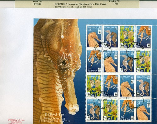 Souvenier sheet - 2010 Seahorses