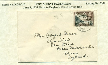 KGV & KGVI Parish Covers Flatts June 3, 1936