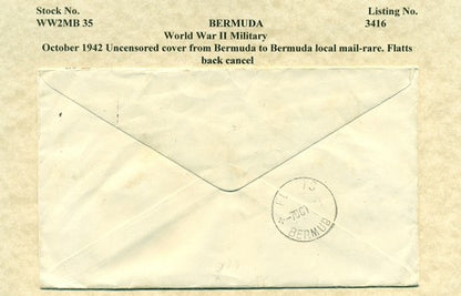 Cover from Bermuda  1942